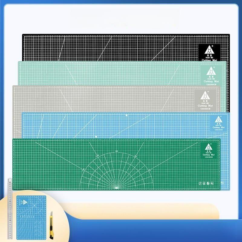 커팅매트 재단판 고무판 칼질판 작업판 셀프힐링 컷팅판 45x120cm 블루 민트그린 - 상품 이미지