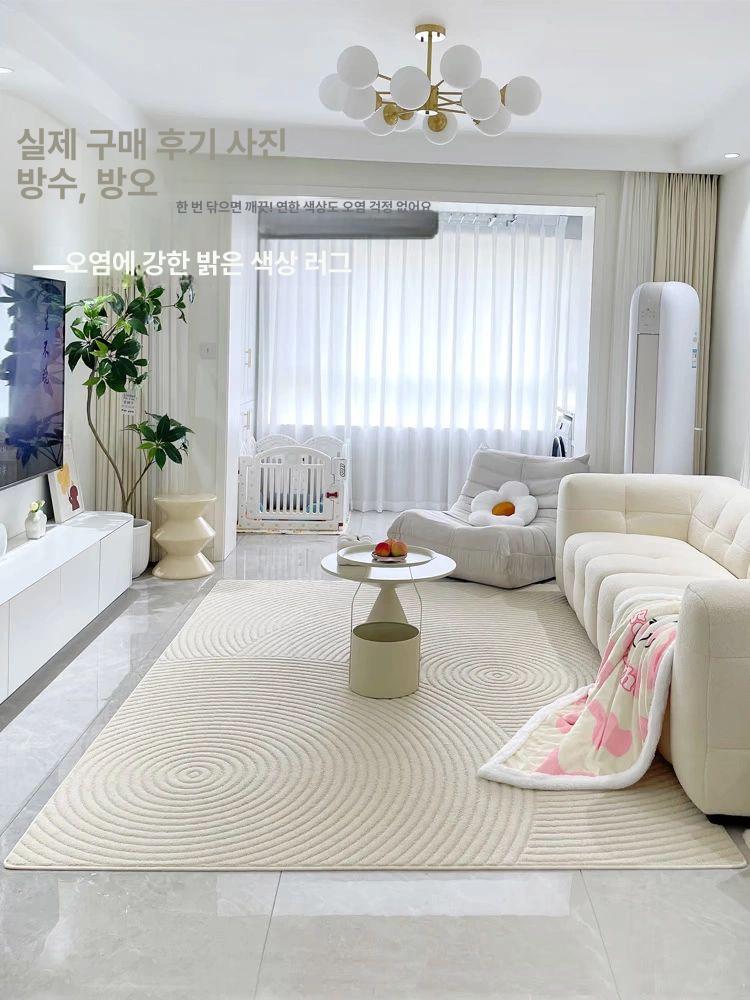 원형 카페트 대형 방수 고양이러그 침실 사계절 러그 매트 워시어블 - 상세 이미지 3