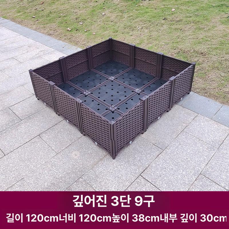 대형 화분 2m 조립식 텃밭용 플랜터 플라스틱 매직 박스 너비 - 상세 이미지 3