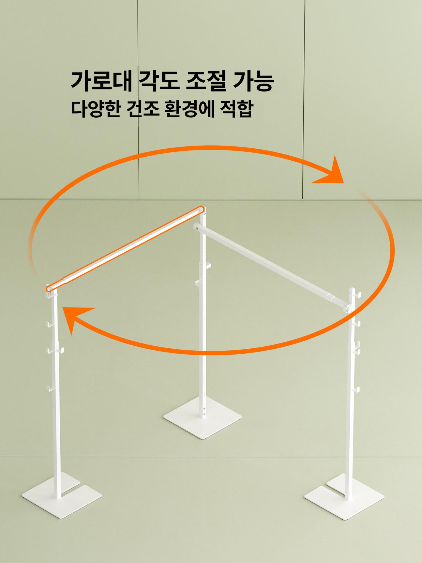 무타공 압축봉 옷장 받침대 고정 지지대 커튼폴 선반 홀더 텐션바 - 상세 이미지 2