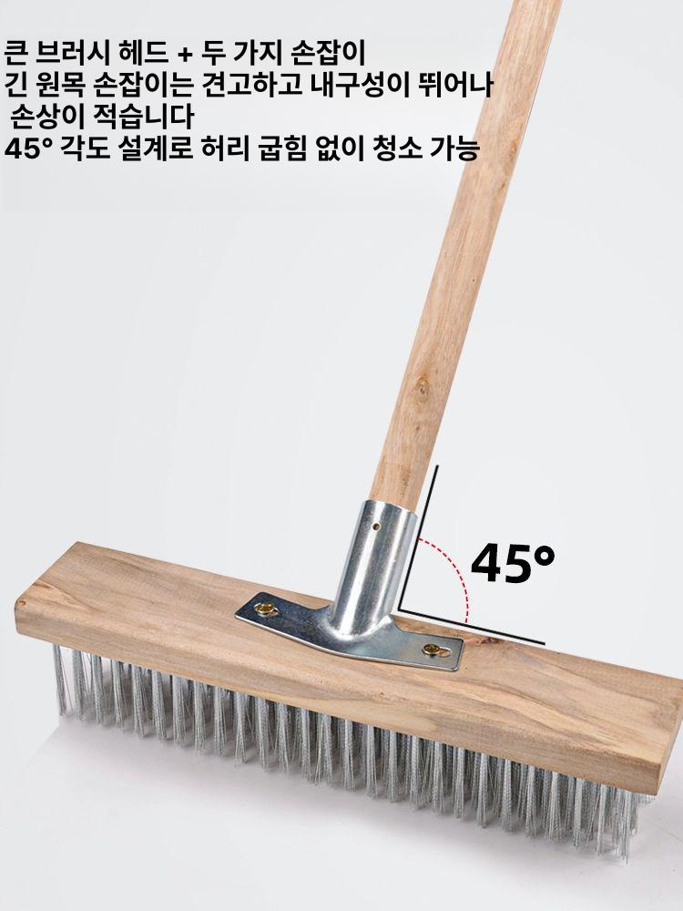 마대 철브러쉬 청소용솔 쇠솔 와이어브러시 밀대 화장실 강력 청소솔 수세미 - 상세 이미지 3