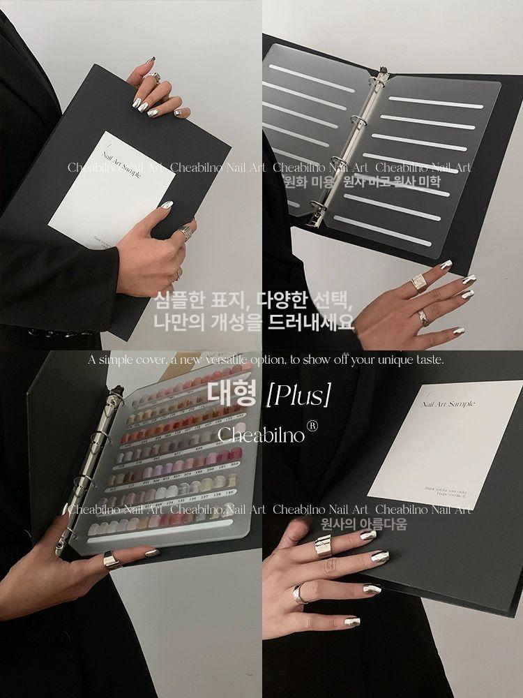 네일 컬러차트북 책자형 컬러차트판 매니큐어 팔레트 내지 젤네일 샘플북 카드 - 상세 이미지 3