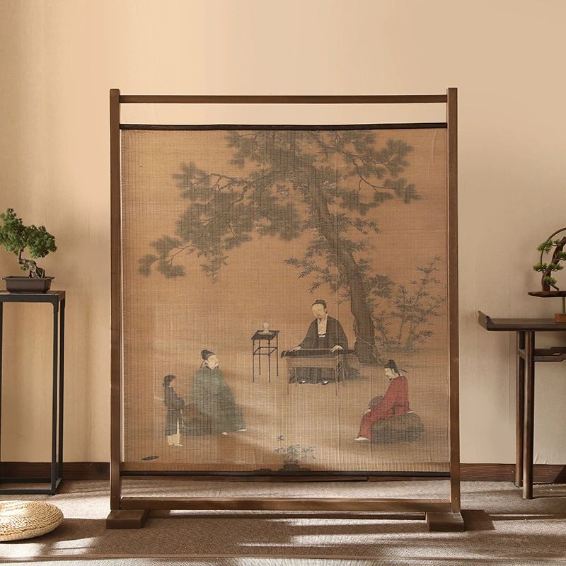전통 파티션 한옥풍 스크린 병풍 가림막 카페 찻집 인테리어 공간분할 고풍스러운 - 상품 이미지