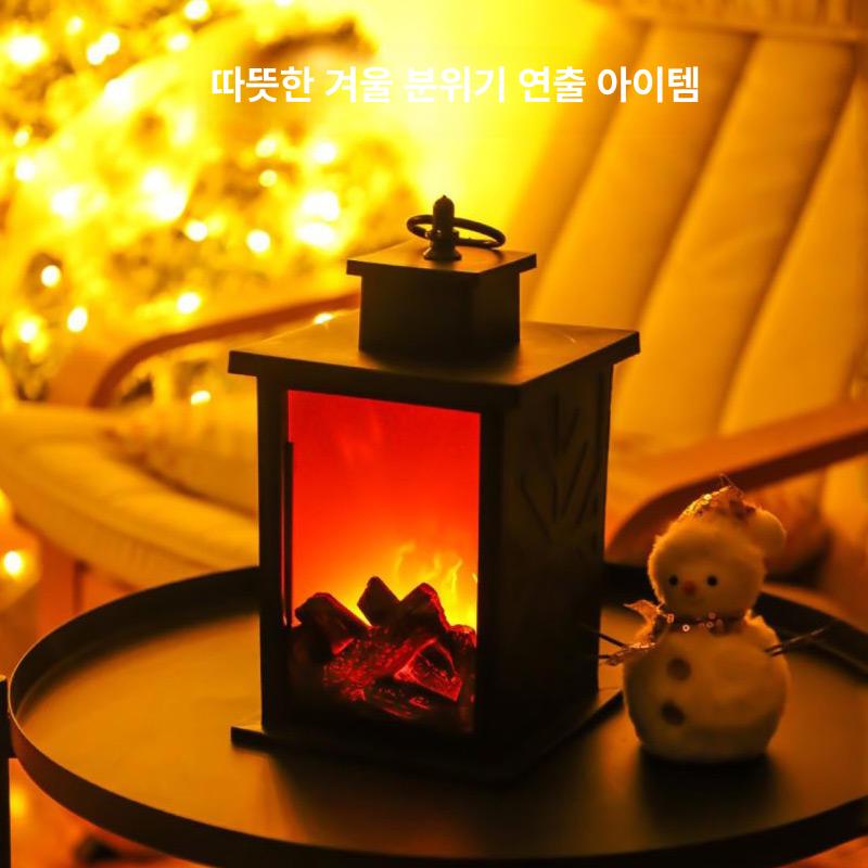 숙면 무드등 잠잘오는 수면유도 취침 조명 집들이선물 인조불빛 벽난로장식 - 상세 이미지 5