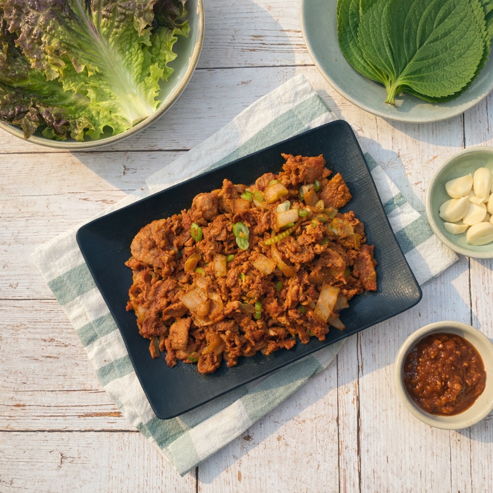 라투이 제육 볶음 600g (300g x 2팩) 캠핑 돼지 불백 고추장 주물럭 두루치기 - 상품 이미지