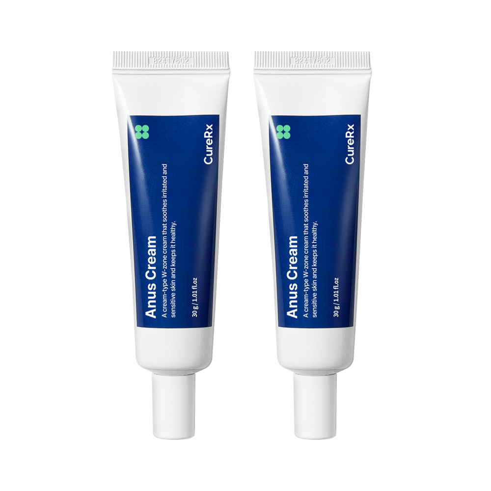 큐어알엑스 아누스 항문 크림 진정 가려움 소양증 사타구니 연고 로션 30ml, 2개 - 상품 이미지