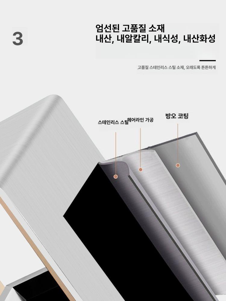 대형 재떨이 스탠드 관공서 야외용 흡연 구역 스테인리스 산업용 업소 - 상세 이미지 3