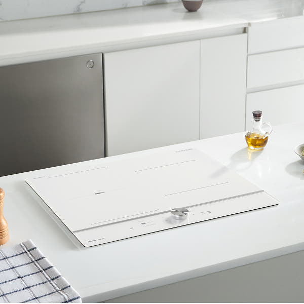 나비엔 본사 공식스토어 나비엔 매직 3구 인덕션 다이얼 화이트 ERI-5203AF