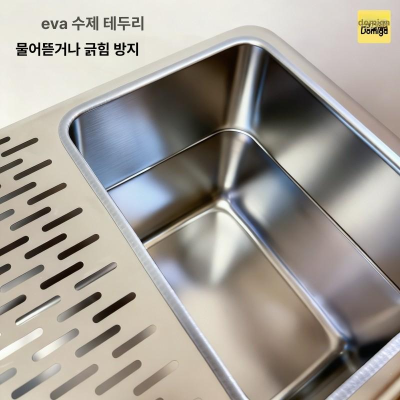 전용 화장실 고양이 초대형 배변 가로형 스테인리스 특대형 프리미엄 올스텐 위생 - 상세 이미지 5