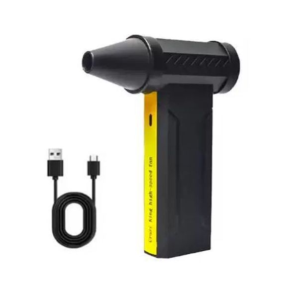 강력한 송풍기 터보 USB 충전식 제트 고속 먼지 세차 블로워 클리너 블랙 - 상품 이미지