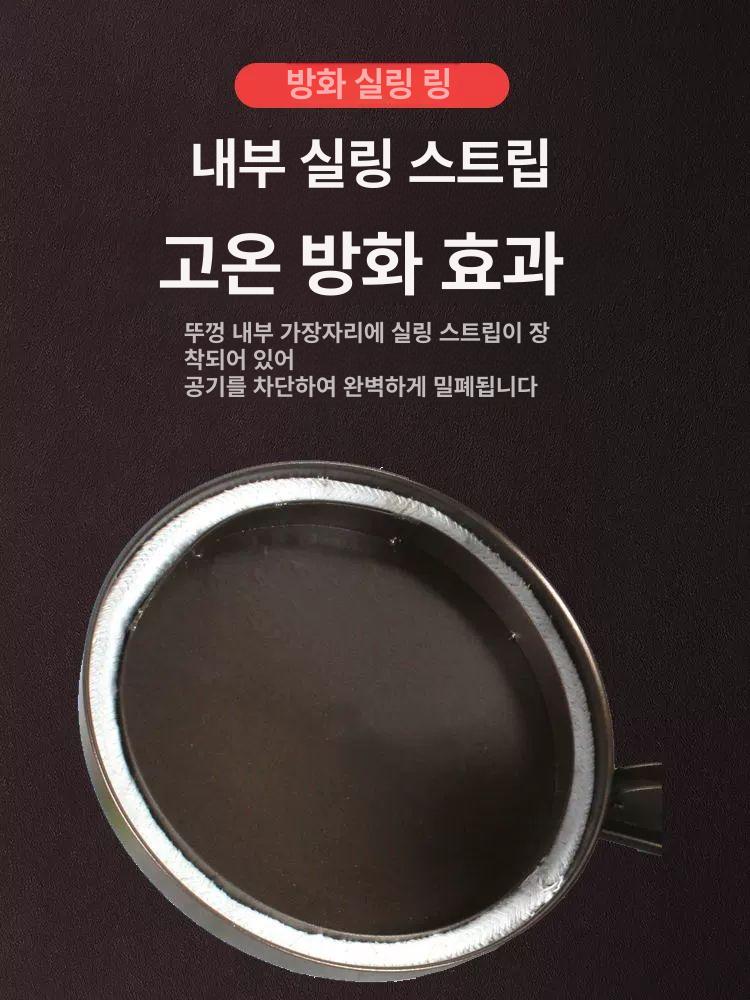숯통 스테인리스 그릴 화로 바베큐 휴대용 운반통 오븐용 숯불통 - 상세 이미지 4