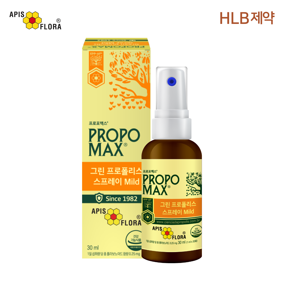 아피스플로라 프로포맥스 그린 프로폴리스 스프레이 마일드 30ml, 1개 - 상품 이미지