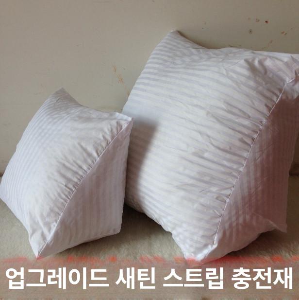 대형 등받이쿠션 삼각베개 허리 침대 라지사이즈 포지셔닝 독서 거치 - 상세 이미지 3