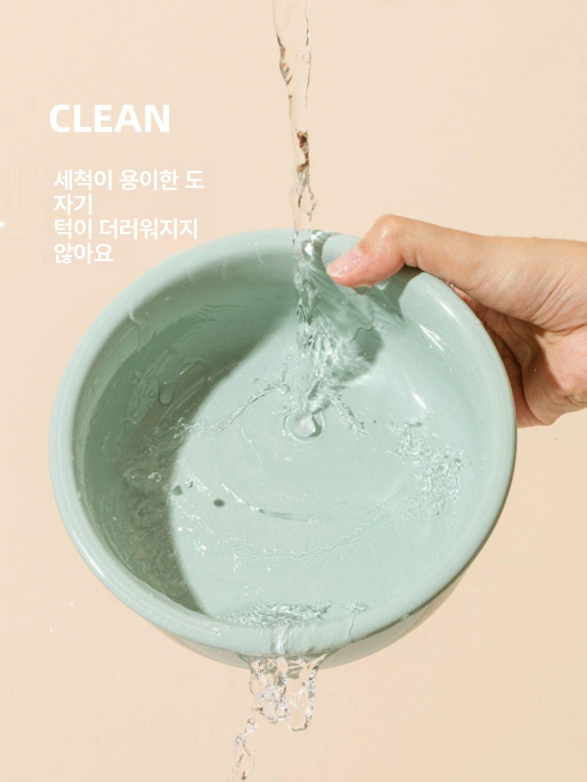 강아지 식기 세라믹 대형견 펫볼 밥그릇 급식기 애견용 고양이 사료그릇 - 상세 이미지 4