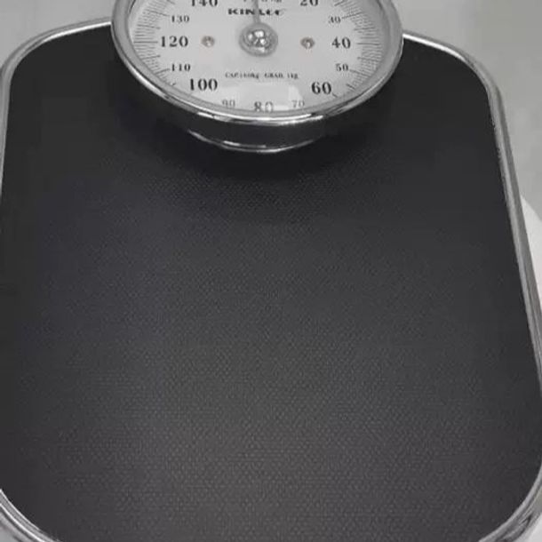 헬스장 기계식 아날로그 저울 체중계 가정용 몸무게저울 욕실 파스텔블루 - 상품 이미지