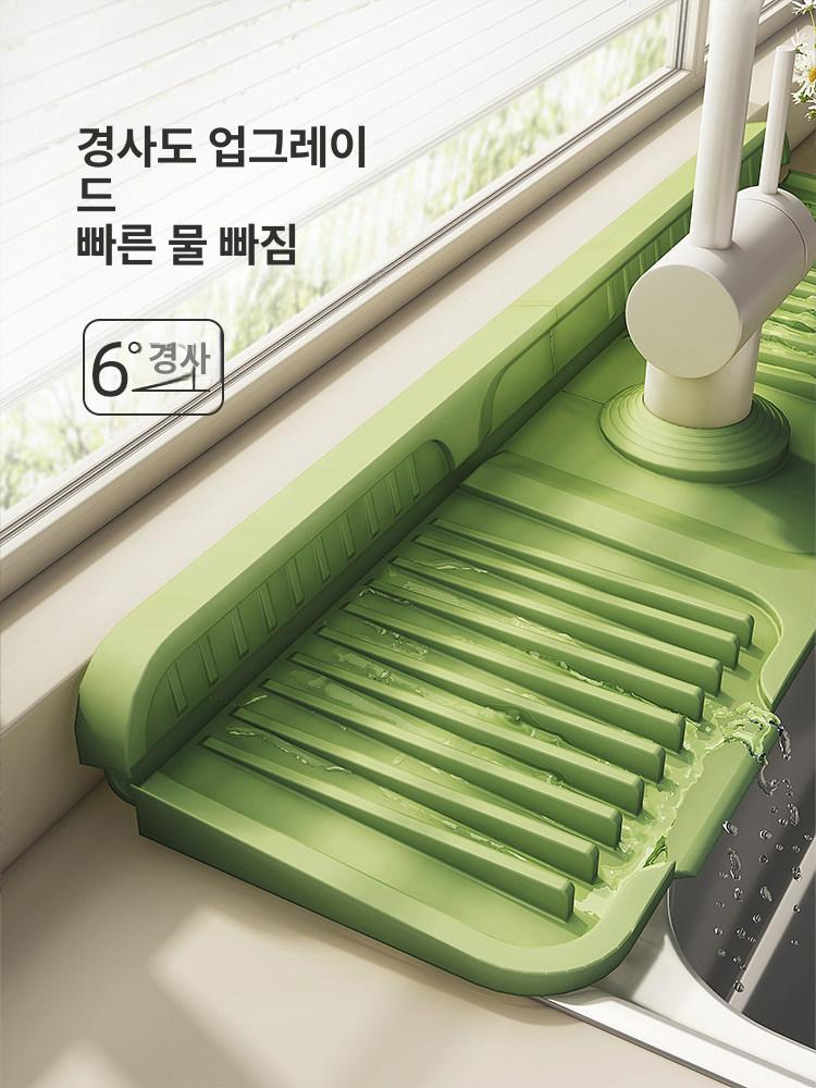 물튀김방지 매트 깔개 싱크대 물받이 패드 세면대 워터가드 프리미엄 - 상세 이미지 2