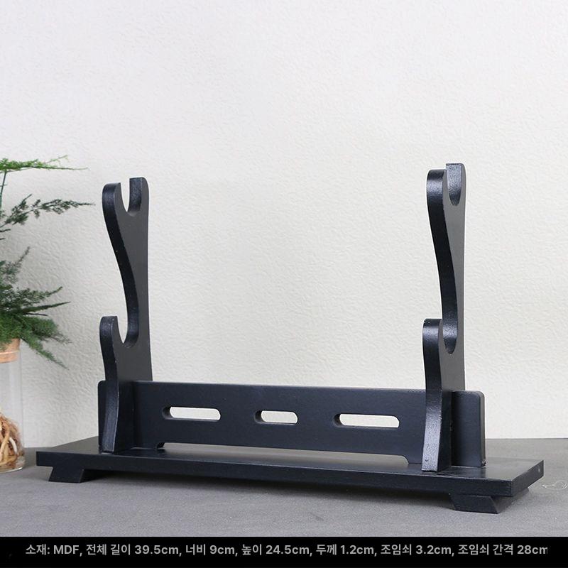 검도 거치대 보관 지휘봉 목검 홀더 우드 선반 지시봉 받침 검받침대 무도용품 원목 - 상세 이미지 3