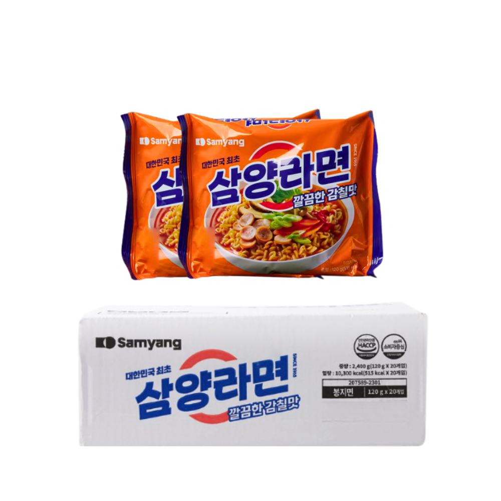 삼양 삼양라면 깔끔한 감칠맛 20입 x1박스 봉지라면 - 상품 이미지