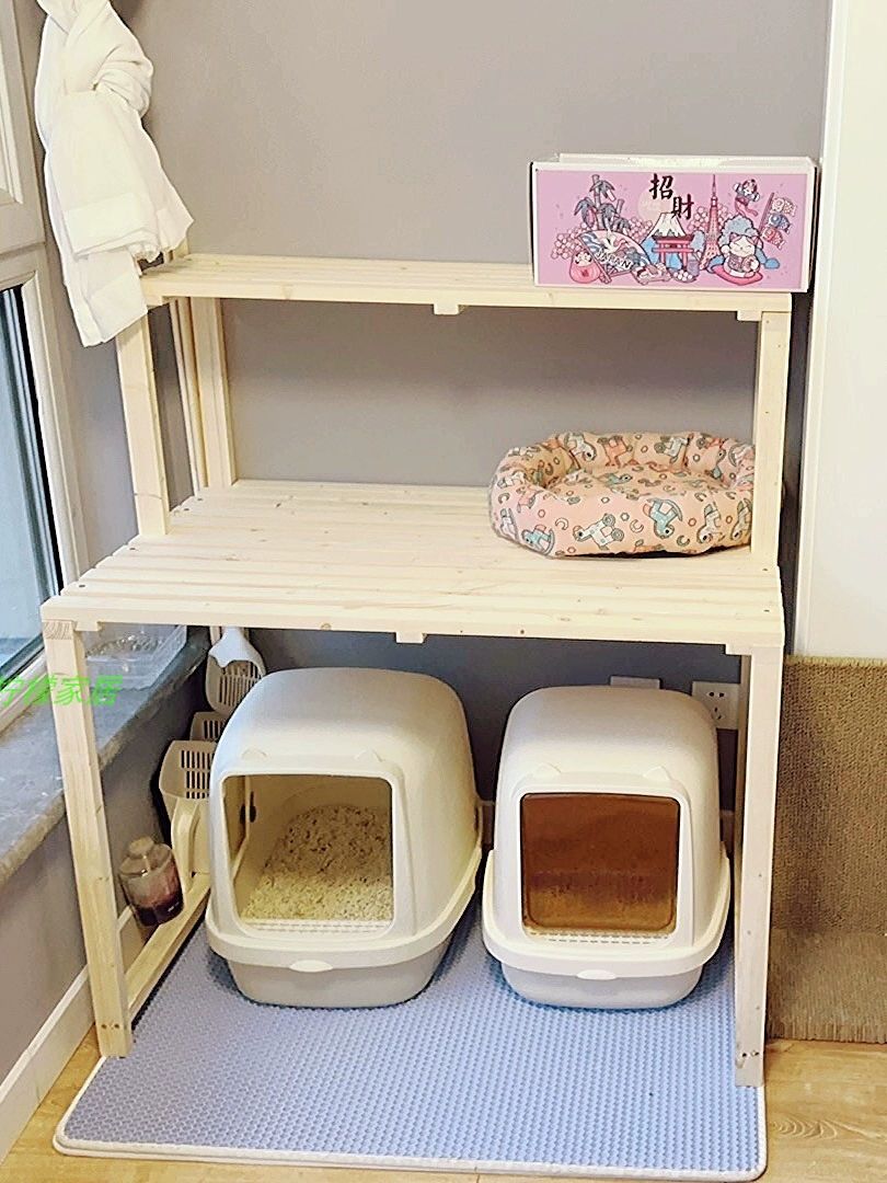 화장실 선반 고양이 캐비닛 수납가구 스탠딩랙 공간활용 브래킷 보관 - 상세 이미지 2