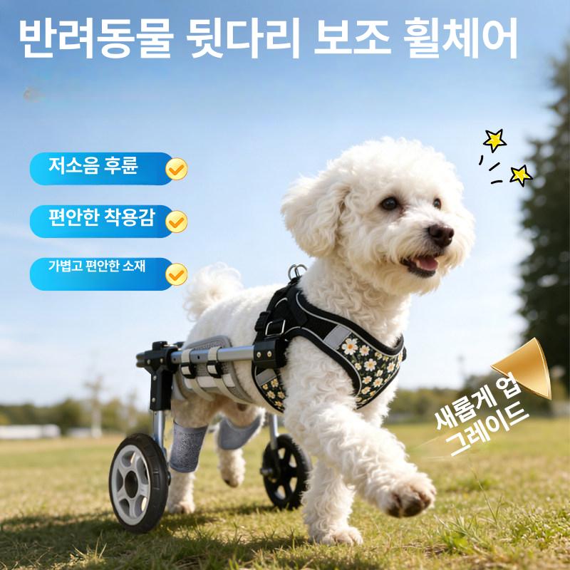 강아지 뒷다리 보행기 애견 재활 보조기 노견 보행 보조 - 상세 이미지 2