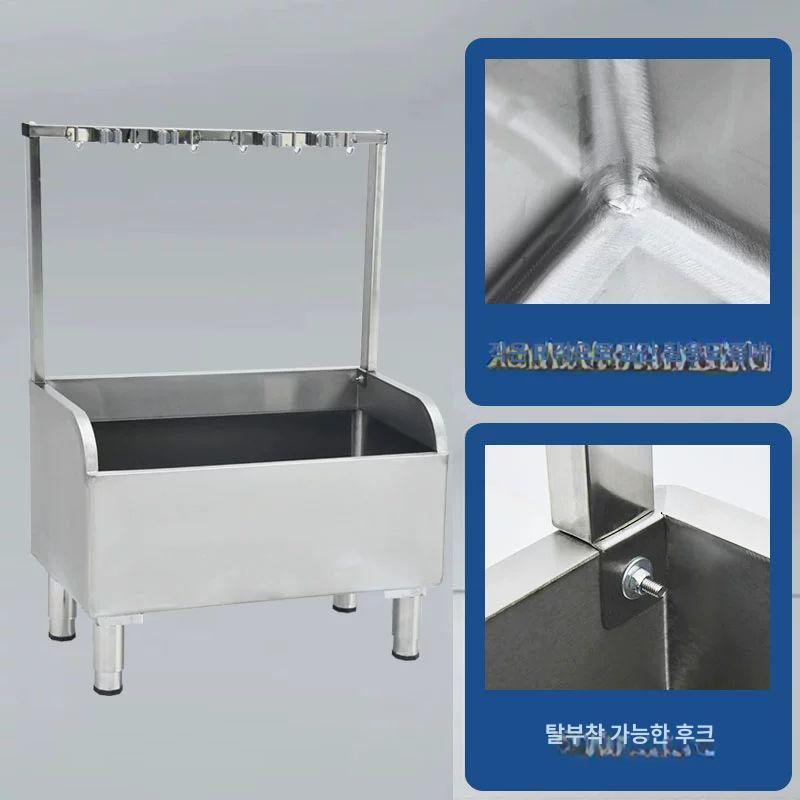 스테인레스 밀대 개수대 걸레빠는통 청소함 물걸레 건물 304 100x41x110 15cm 8개 6개 - 상세 이미지 3
