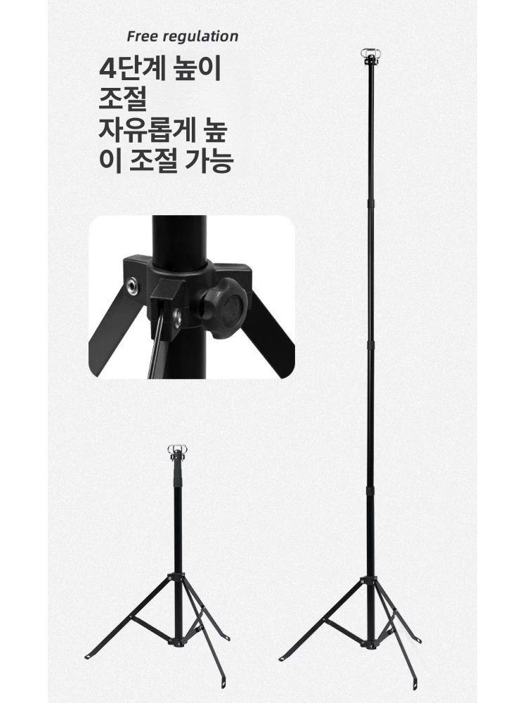 랜턴 거치대 캠핑 스탠드 등 걸이 접이식 삼각대 폴대 야외 조명 받침 - 상세 이미지 5