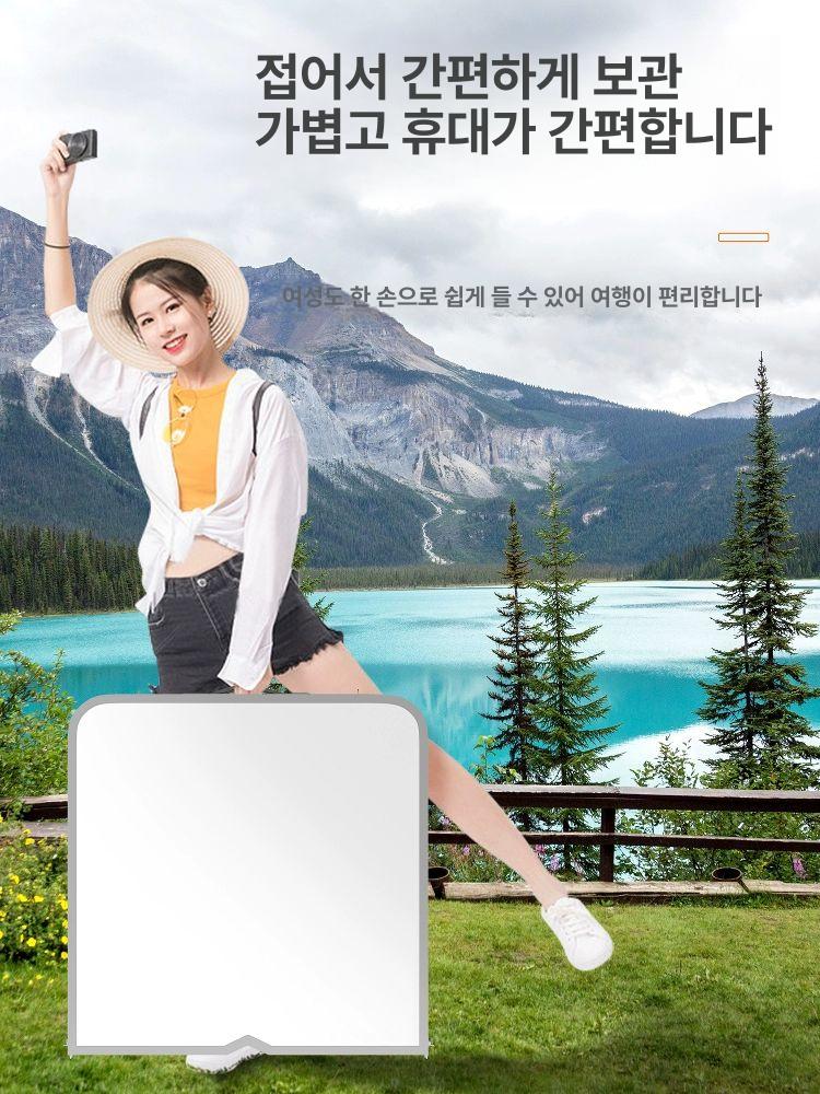 야외 캠핑테이블 접이식 경량 피크닉 아웃도어 휴대용 120cm 스틸 화이트 - 상세 이미지 2