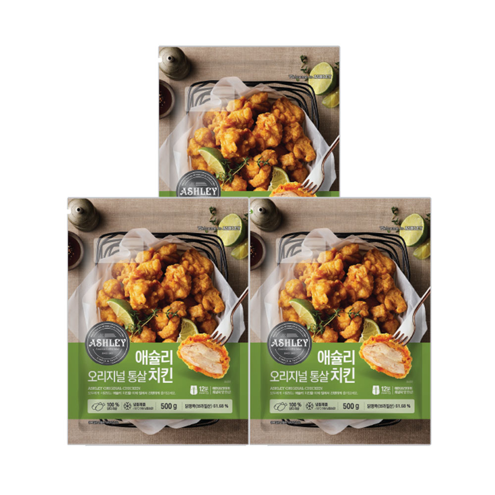 애슐리 오리지널 통살치킨 500g, 3개 - 상품 이미지