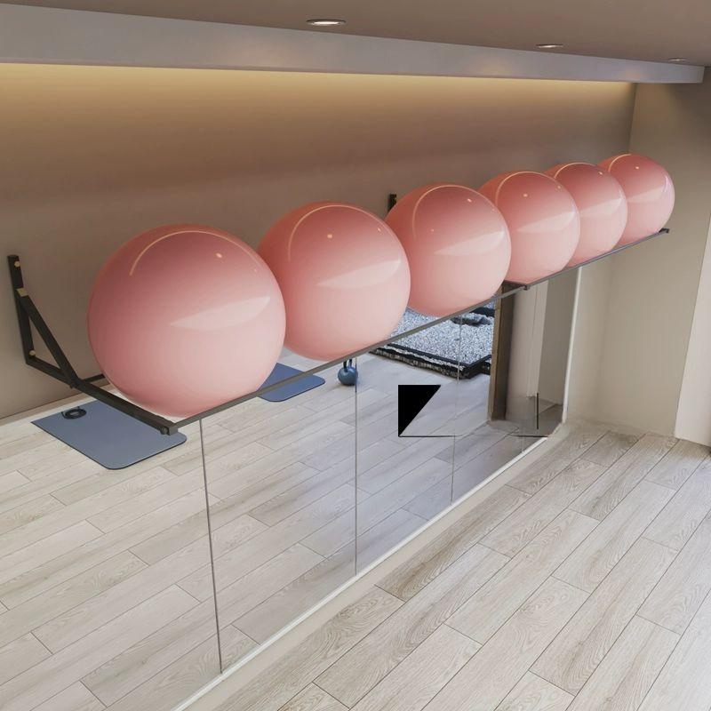 벽면 거치대 짐볼 보수볼 요가 필라테스 정리 선반 벽걸이 헬스 홀더 블랙 - 상품 이미지