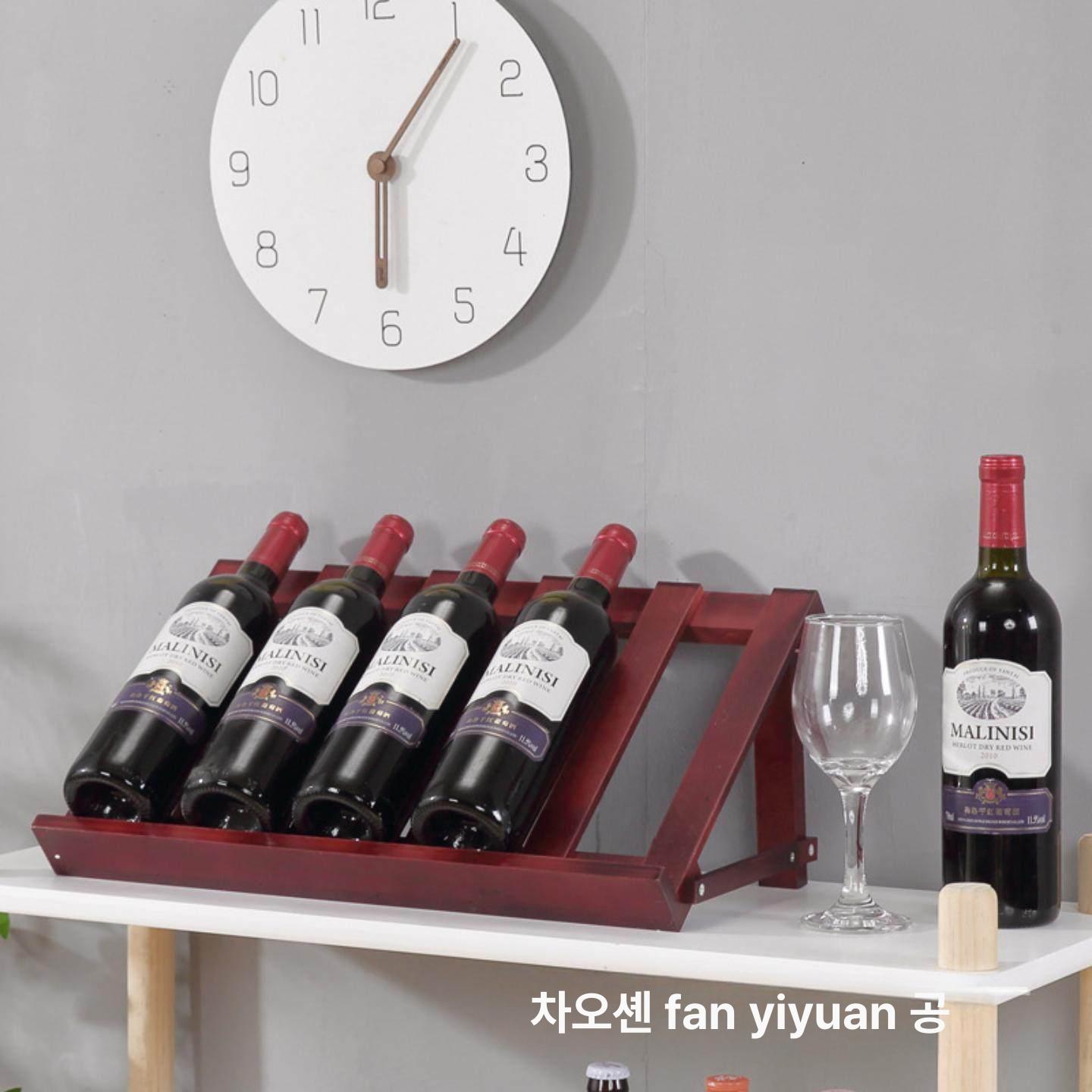 원목 와인렙 거치대 우드 트레이 보관용 홀더 와인병 정리대 인테리어 수납랙 - 상세 이미지 4