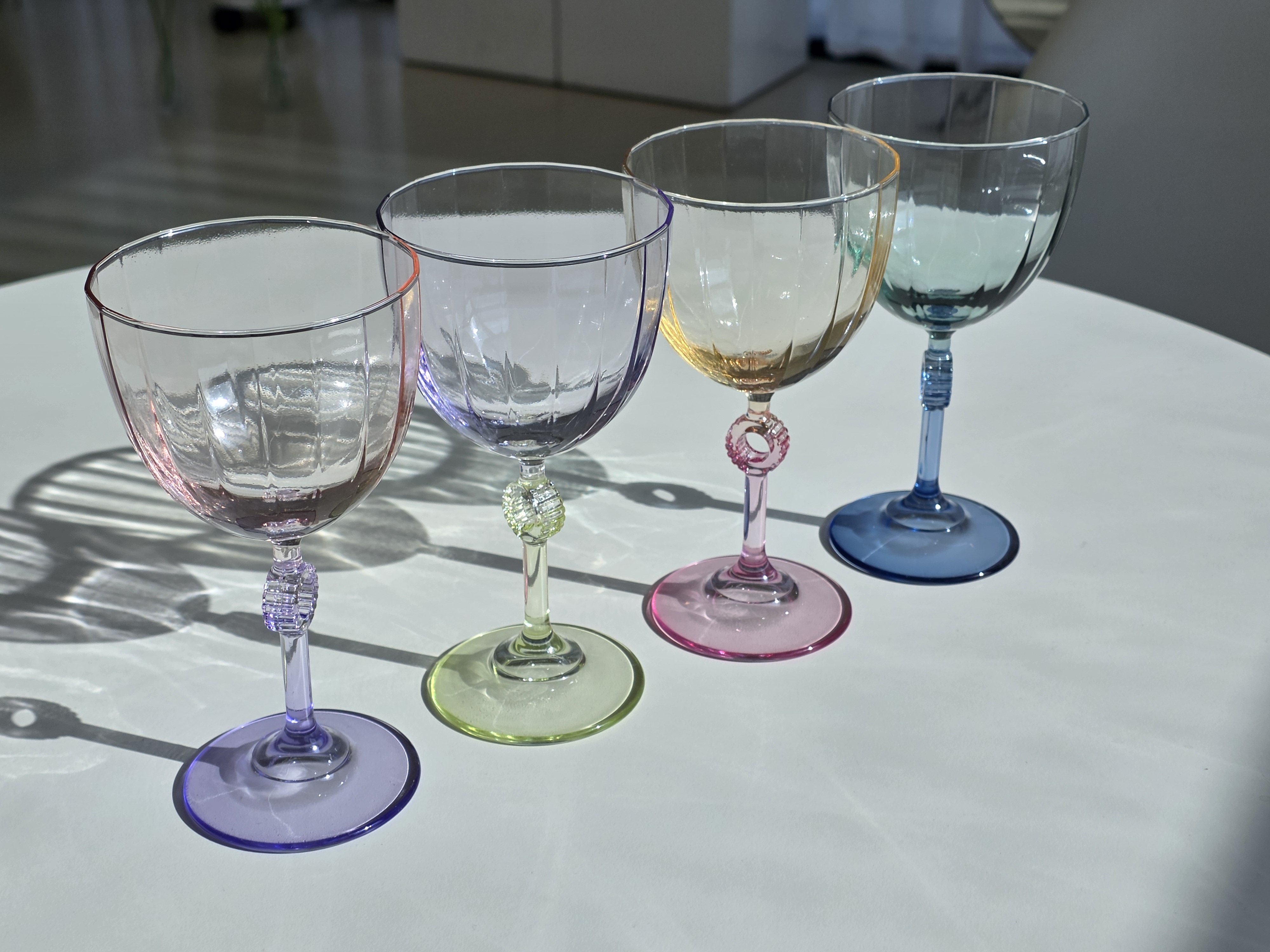 디얼리 터키산 투톤 오로라 와인잔 글라스 4P세트 270ml 홈파티 선물 이미지 7