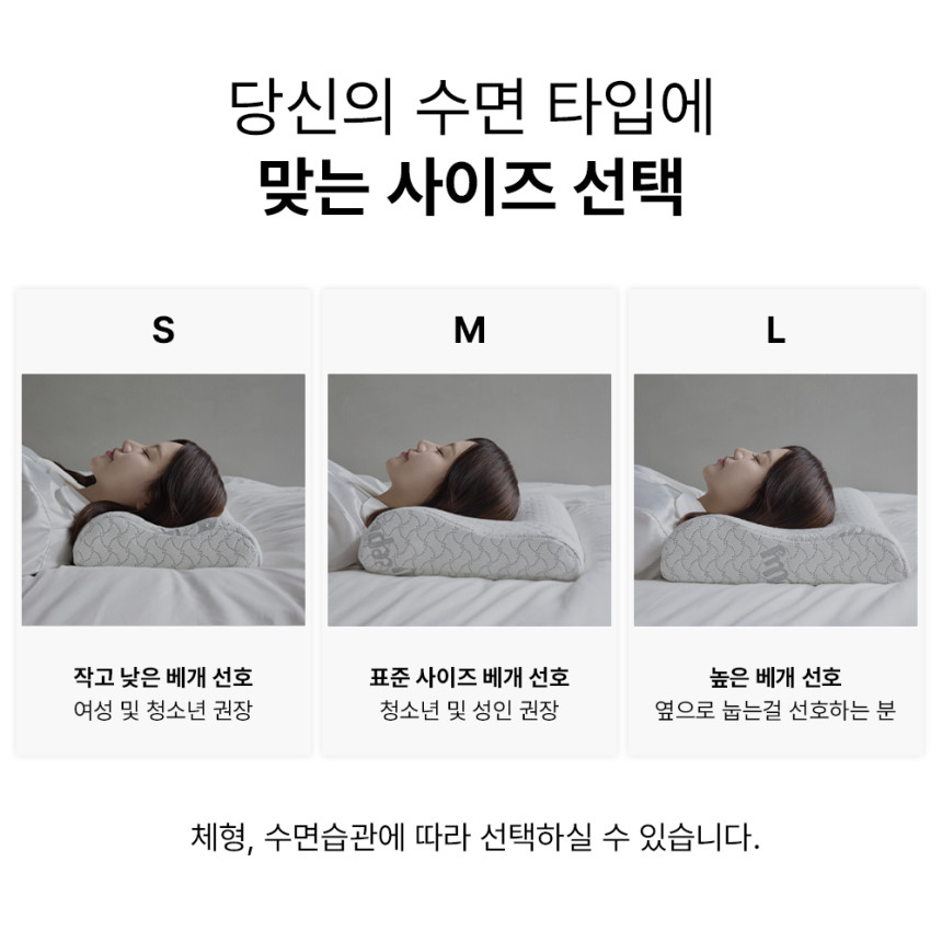 슬립웰리 스탠다드 경추베개 목디스크 거북목 일자목 목주름 옆으로자는 깊은잠 라텍스 베개 사진 6
