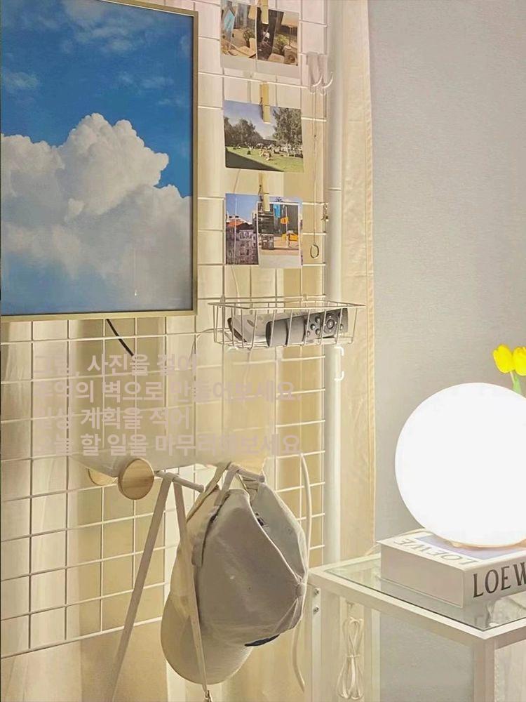 네트망 파티션 철제 메쉬 보드판 원룸 진열대 접이식 작품전시 스크린 - 상세 이미지 5