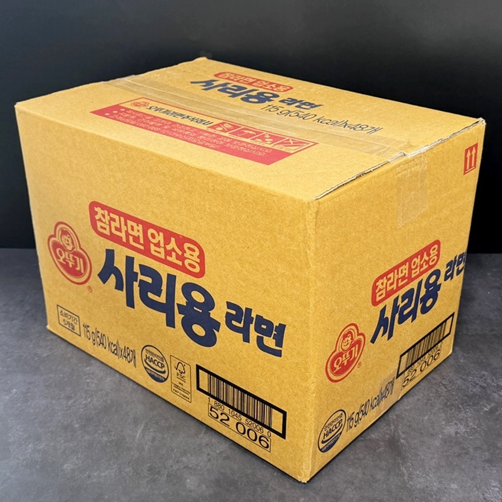 오뚜기 참라면 라면사리 업소용 사리면 115g x 48개 - 상품 이미지