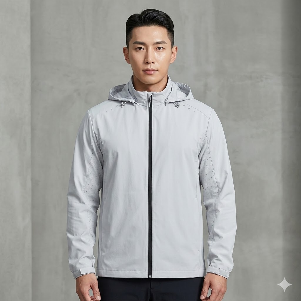 MILLET 밀레 남성 아웃도어 방풍 경량 우븐 스판 바람막이 등산자켓 - 상품 이미지