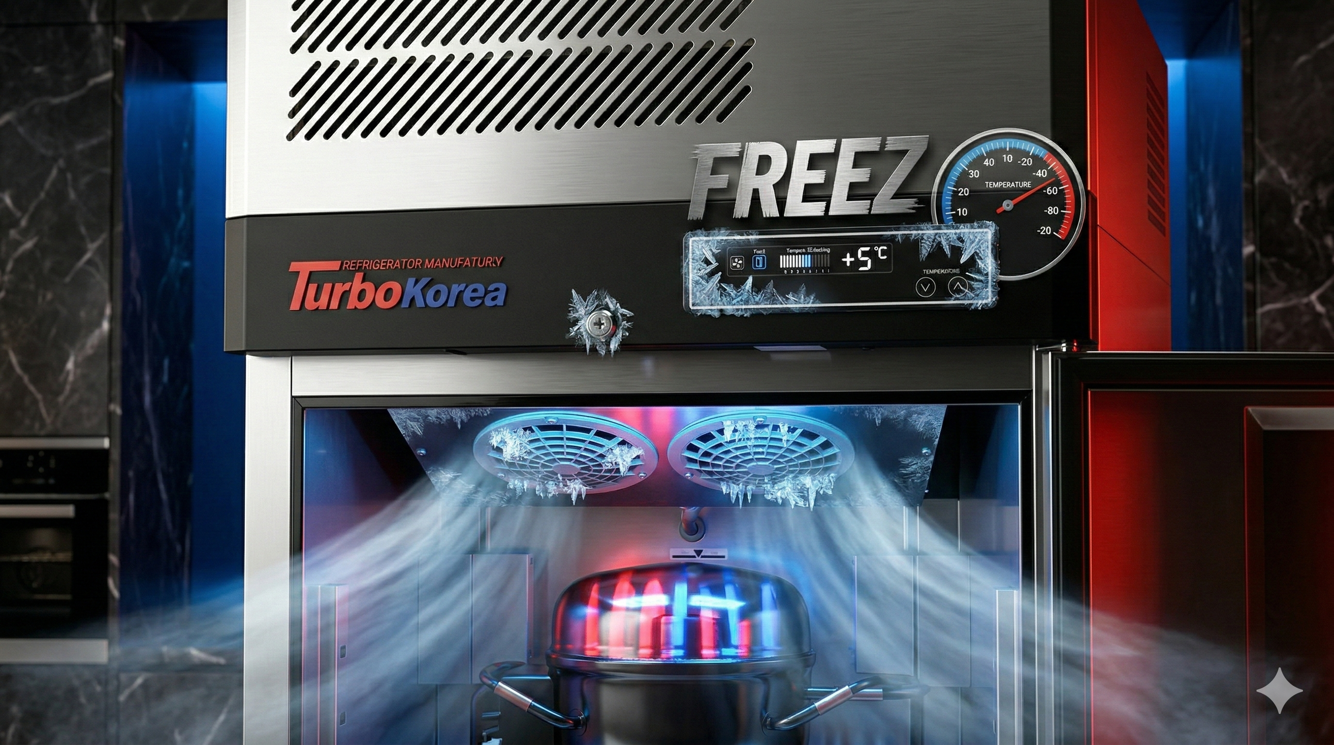 번팬형 냉동고 25박스 카페 베이커리 선반 간냉식 제빵 터보에어 성에안끼는 올냉동 최신형 - 상세 이미지 4