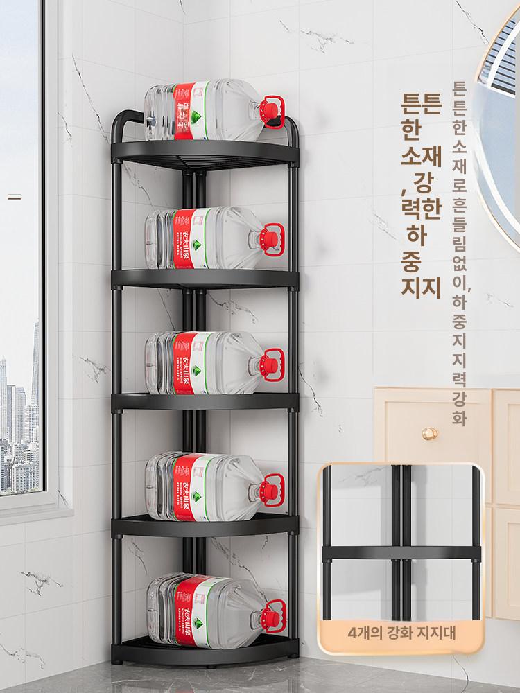 코너 정리대 욕실 삼각 수납선반 접착 모서리 화장실 무타공 벽걸이 다용도 랙 - 상세 이미지 5
