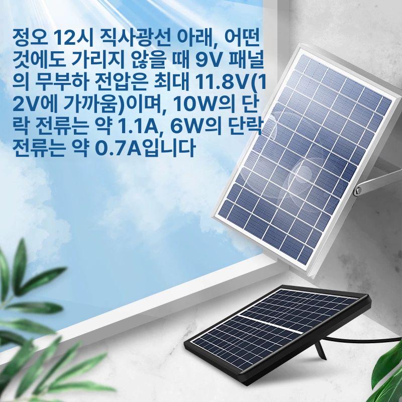 농막용 선풍기 야외 태양광 충전식 농가 솔라 캠핑용 차박용품 - 상세 이미지 4