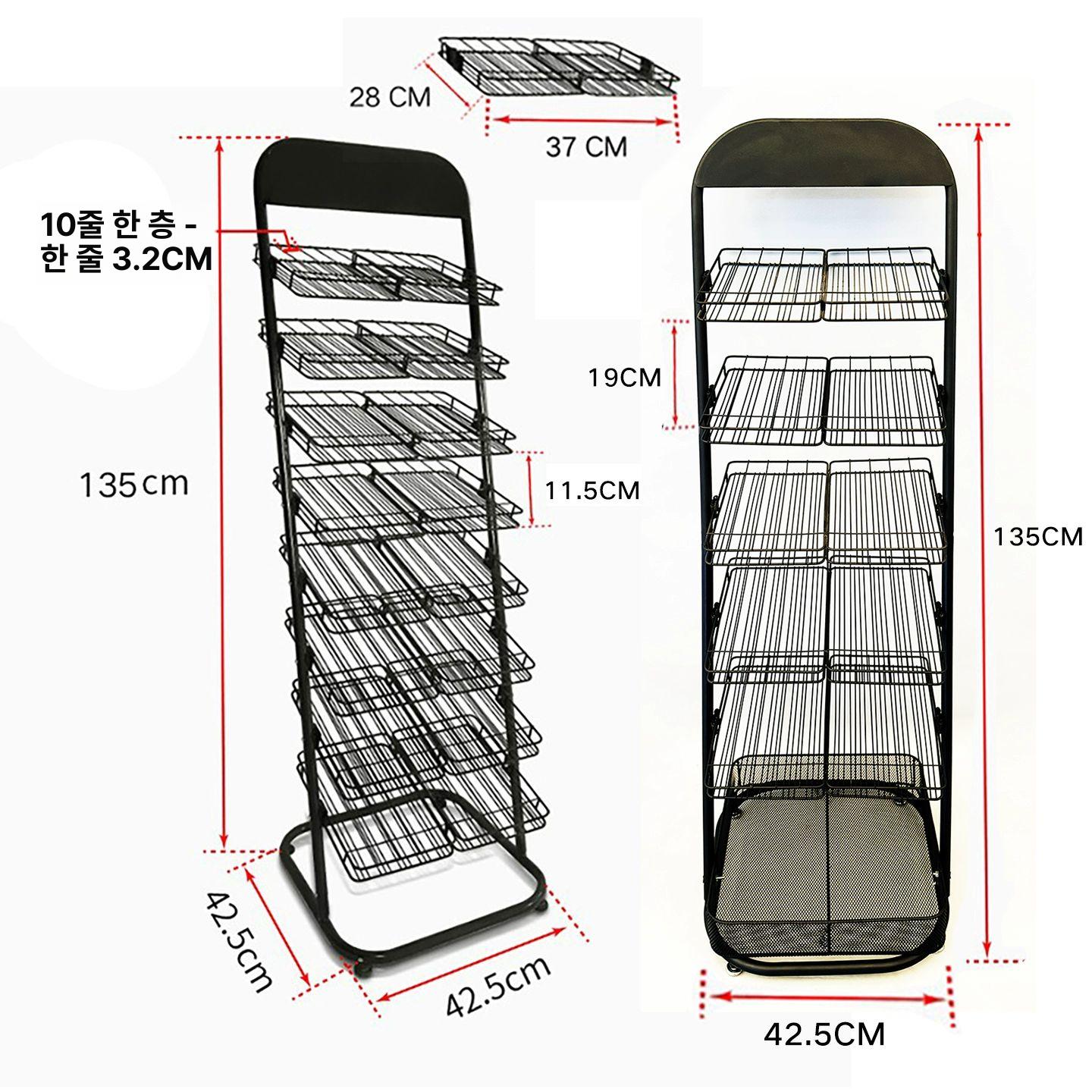 매니큐어 진열대 네일 정리함 아크릴 투명 수납함 화장품 향수 미용실 - 상세 이미지 3