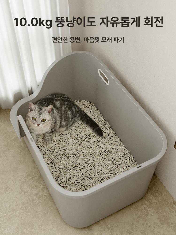 반려묘 화장실 복도형 초대형 길이형 오픈형 배변 트레이 냄새차단 - 상세 이미지 2