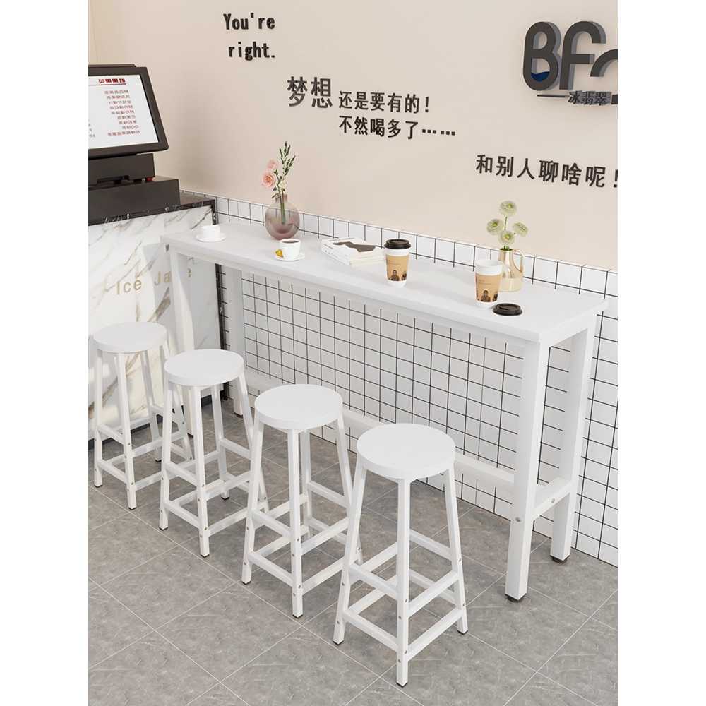창가 바 테이블 베란다 카페 용 아일랜드 테라스 식탁 120x30x100 - 상세 이미지 3