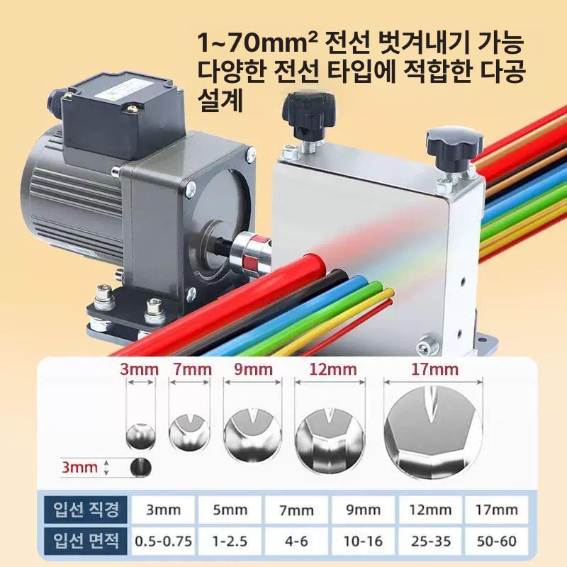 전선 박피기 자동 피복 제거기 스트리퍼 케이블 탈피 공구 와이어 - 상세 이미지 2