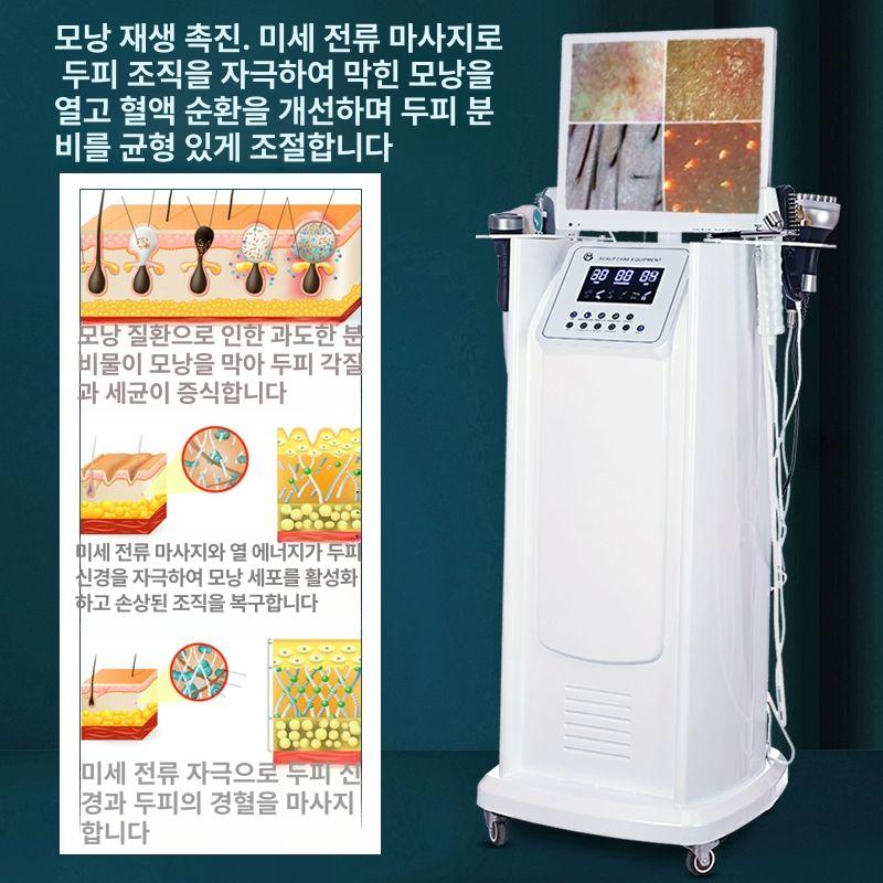 두피 관리기 마사지기 진단기 모낭 수납 스팀기 홈케어 고급형 5헤드 HD - 상세 이미지 4
