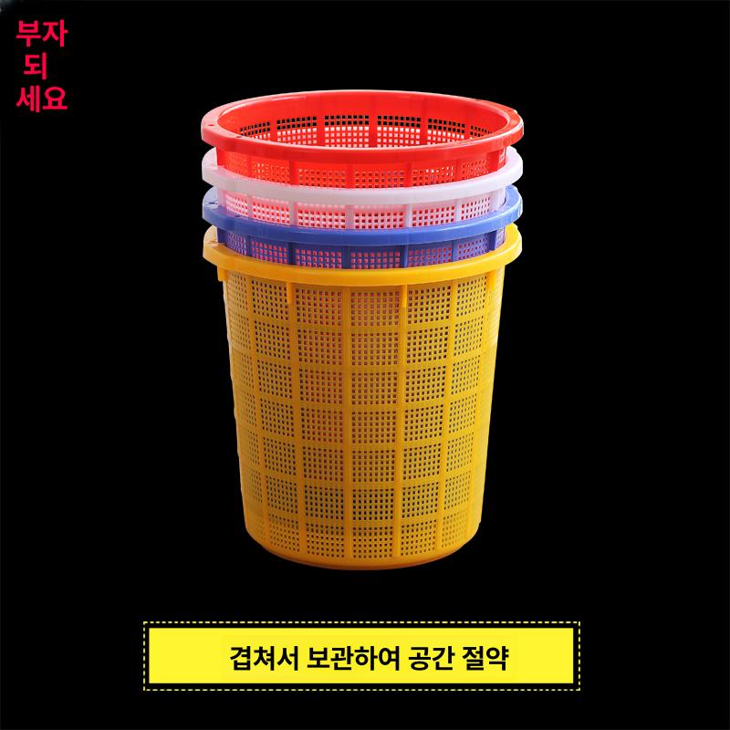 채망 농산물 상자 바구니 원형 운반 플라스틱 야채 바스켓 배 대형 바스켓 - 상세 이미지 2