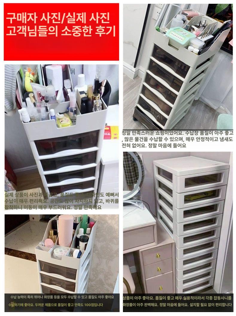 화장품 정리대 네일샵 향수 수납함 아이섀도우 립스틱 서랍장 메이크업 - 상세 이미지 5