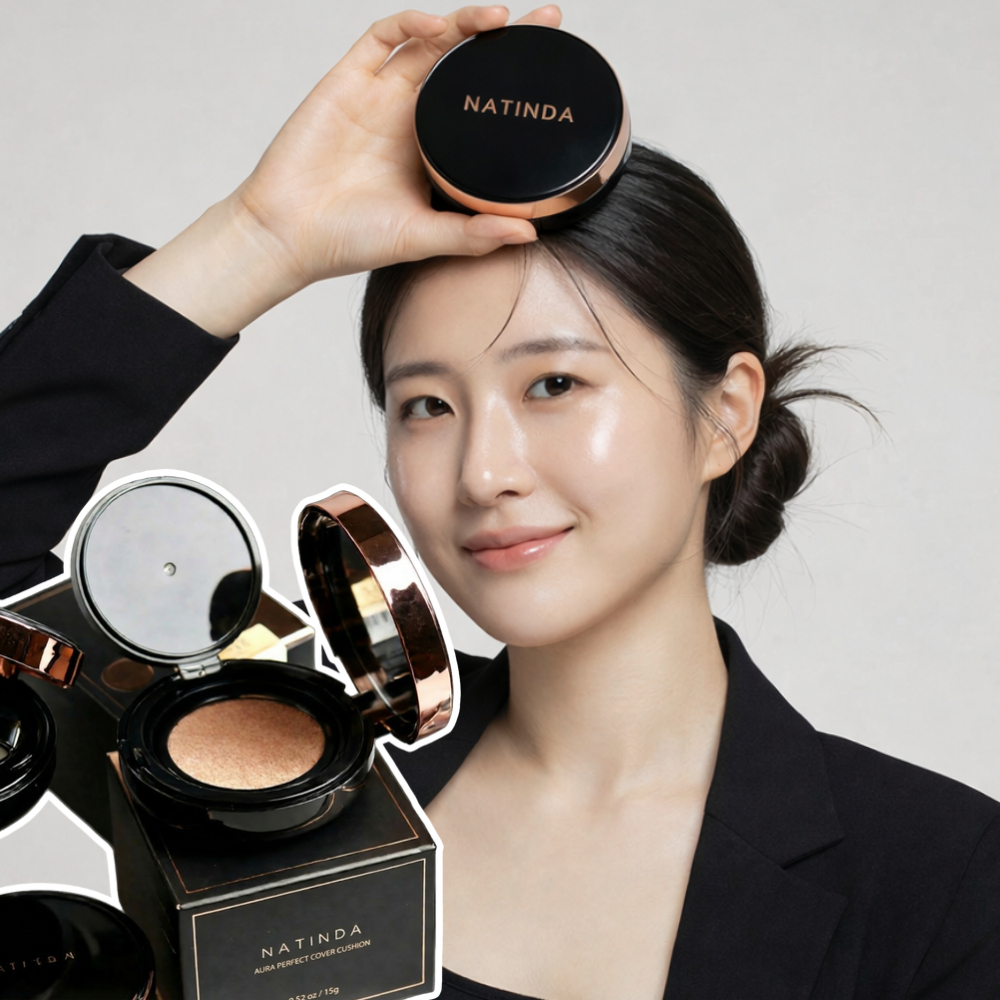 모공커버 쿠션추천 나틴다 승무원팩트 광채메이크업