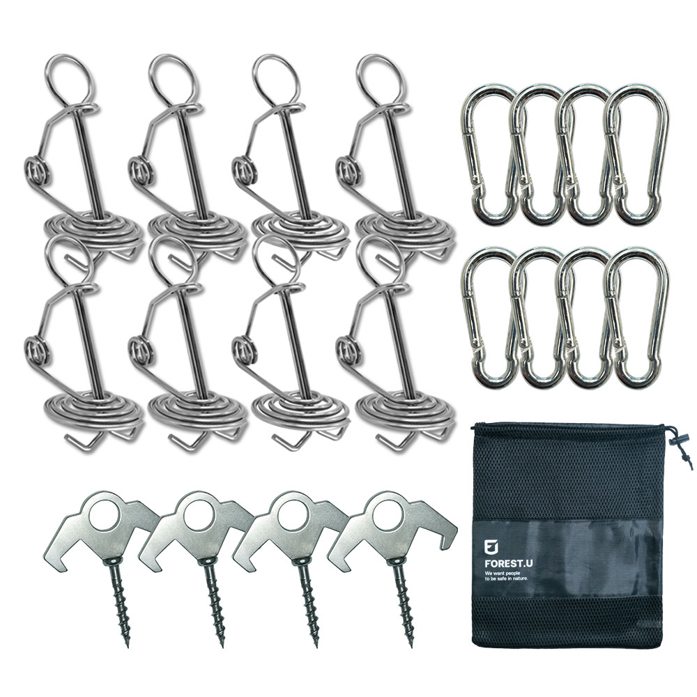 포레스트유 악어데크팩 올인원 세트 오징어 앵카 텐트 고정 데크팩 제품 이미지