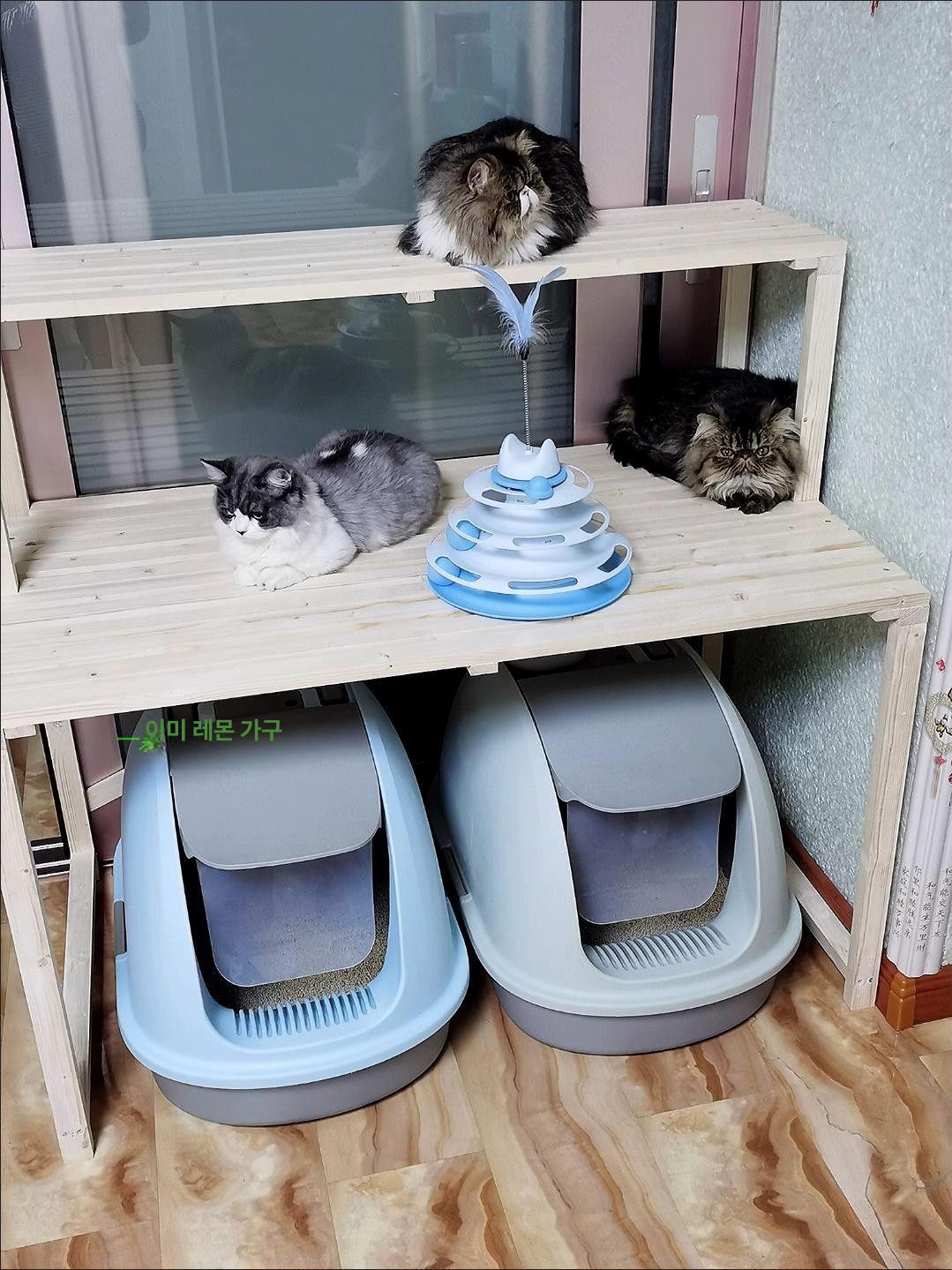 화장실 선반 고양이 캐비닛 수납가구 스탠딩랙 공간활용 브래킷 보관 - 상품 이미지