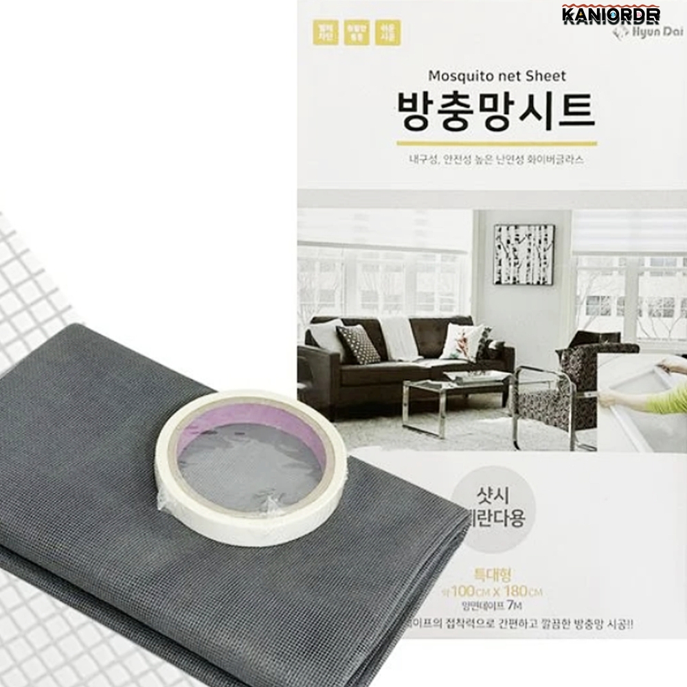베란다 방충망 시트 셀프 보수 현관문 벌레차단 모기장 교체 특대 - 상품 이미지