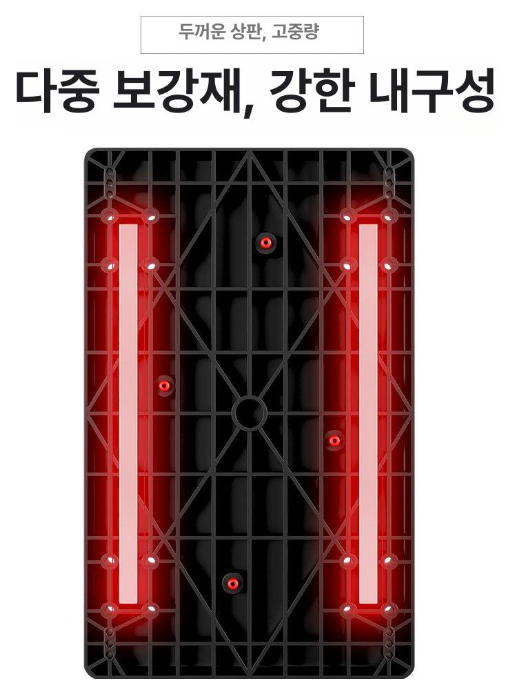 대형 구루마 접이식 산업용 핸드카트 창고 롤테이너 물류 수레 무소음 사륜 - 상세 이미지 4